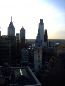 View from the top floor of Loews